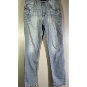 HUDSON JEANS Mens 34 Blake Zip Fly Slim Straight Leg  Abdul (Light Grey)